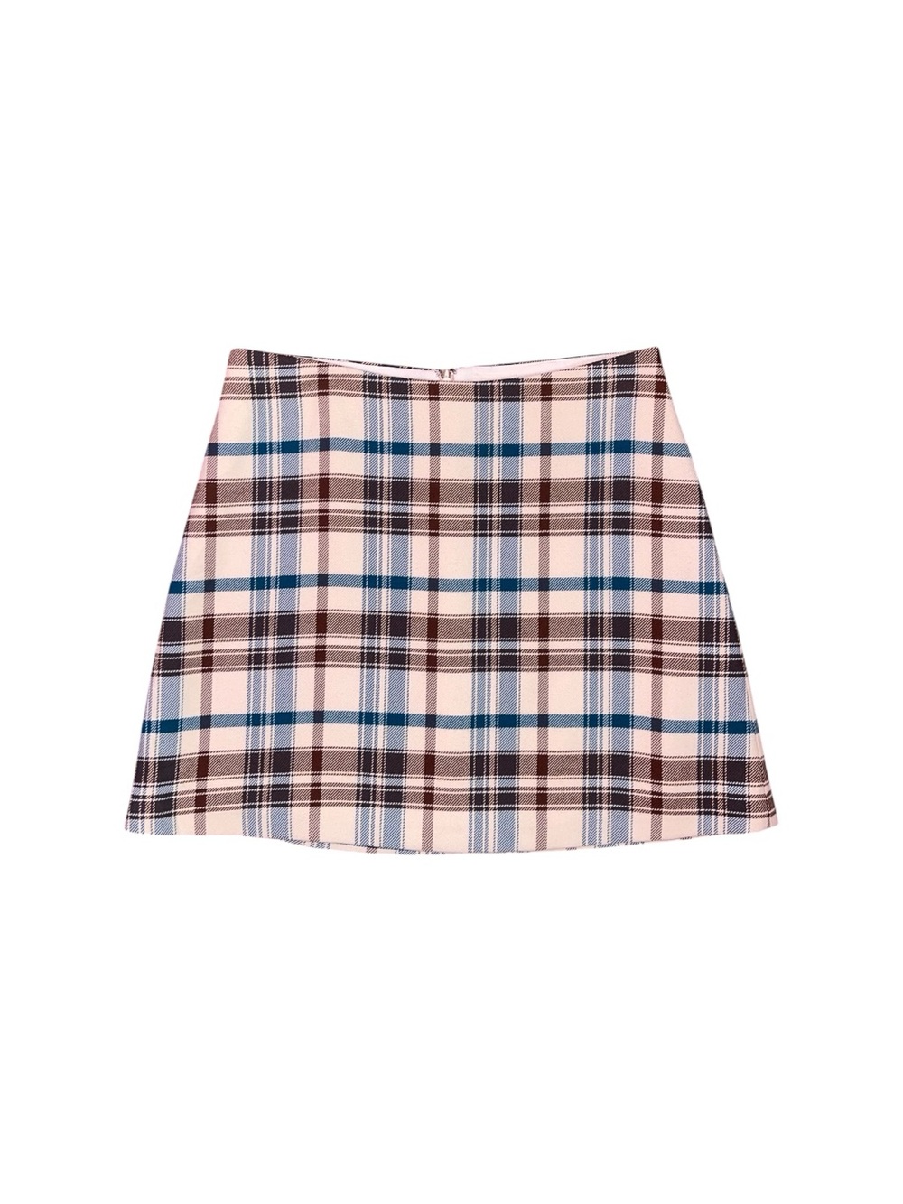 Aritzia Wilfred Plaid Classic Mini Skirt High Waisted A-Line Women’s 8 US